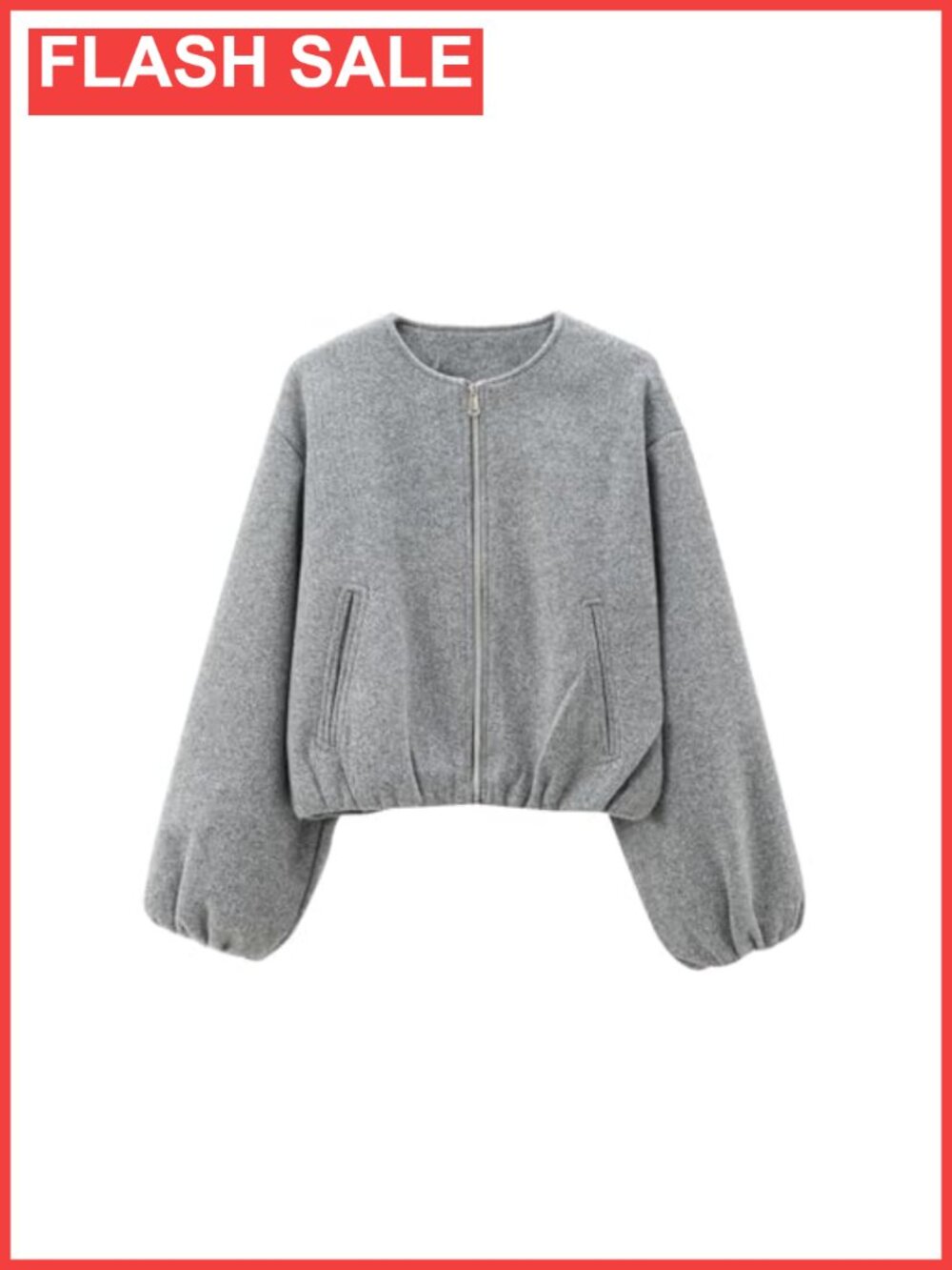 Womens Cropped Bomber Jacket Casual Zip Up Varsity Trendy Outwear